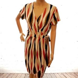 Banana Republic Mod Print Wrap Drezz